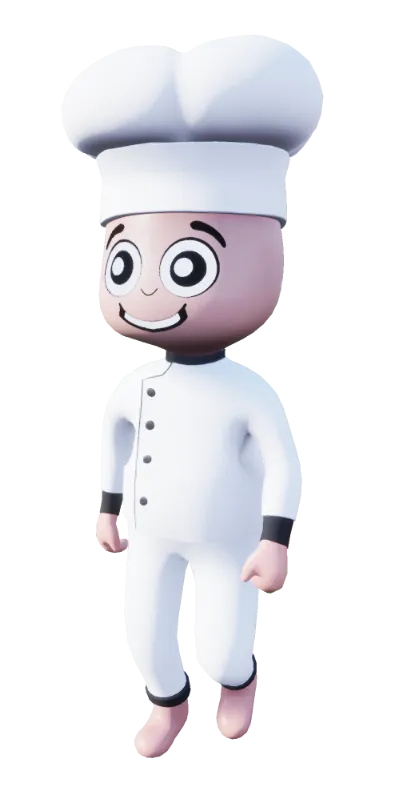 3d Character Chef - Faster - Fast Food