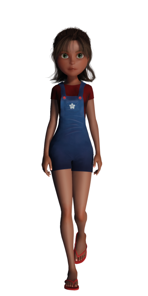 Isabella 3D Character - Natural Disasters Game